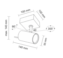 Reflektor FUSSA (biały) (7222) - Shilo