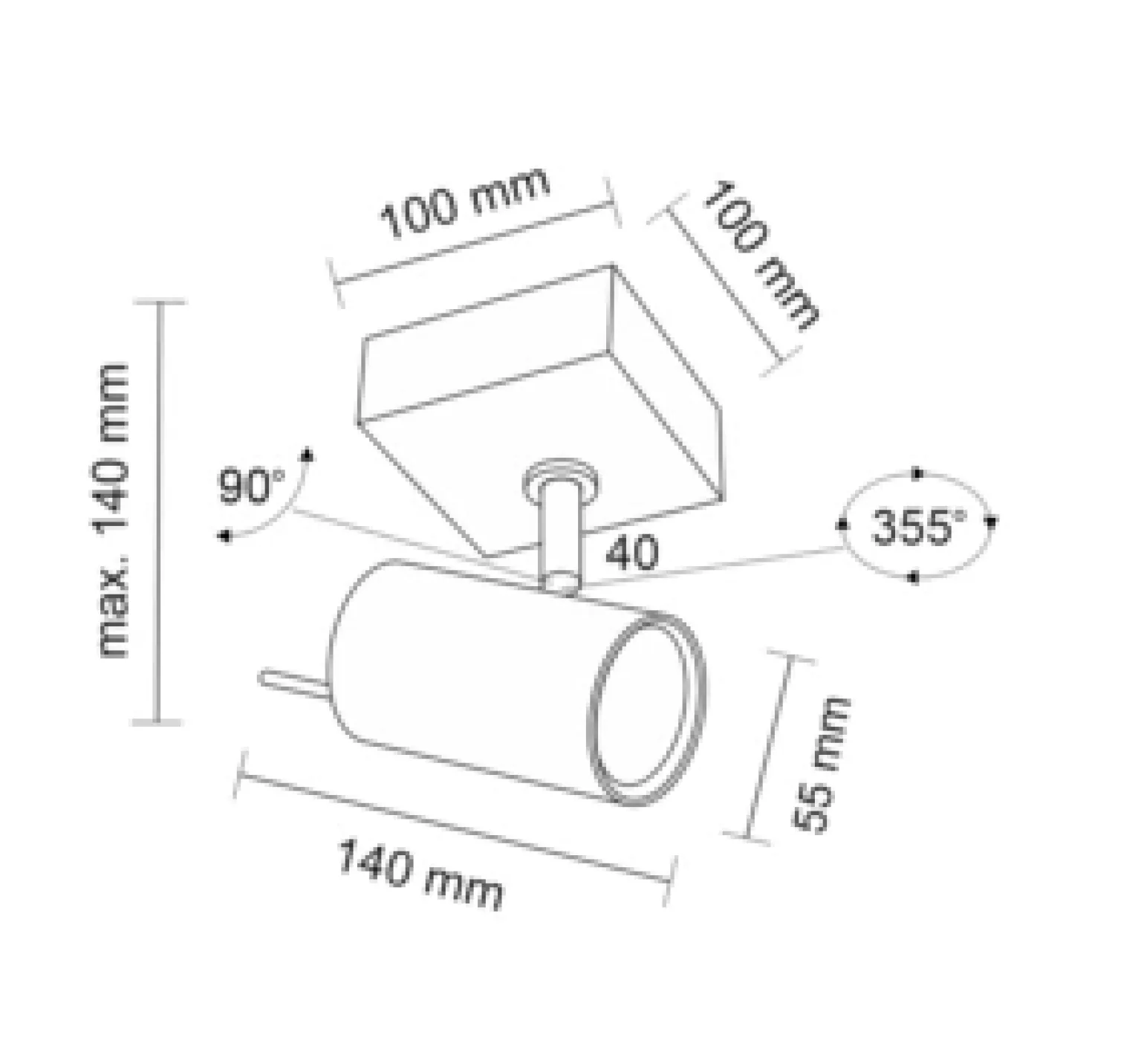 Reflektor FUSSA (biały) (7222) - Shilo