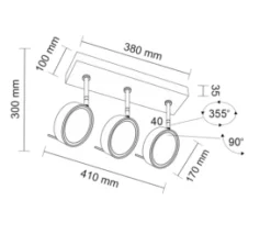 Reflektor FUSSA (biały) (7231) - Shilo