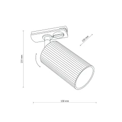 Reflektor na szynoprzewód TRACER TUNE BLACK 1 GU_10 (16143) - TK Lighting