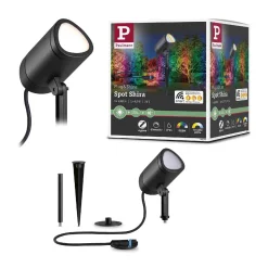 Reflektor ogrodowy Plug & Shine SHIRA LED SH Zigbee RGBW 6.5W 500lm IP65 24V antracyt (PL94849) - PAULMANN