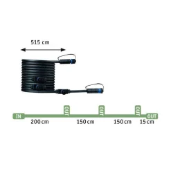 Reflektor ogrodowy Plug & Shine STING zestaw przedłużający 3x6W 3000K 520lm DIM IP67 24V antracyt / aluminum (PL93689) - PAULMANN