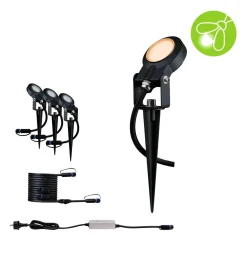 Reflektor ogrodowy Plug & Shine STING LED 3x 6.3W 2200K IP67 24V antracyt/ aluminium (PL94729) - PAULMANN