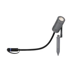 Reflektor ogrodowy Plug & Shine RADIX LED 6W 600lm 3000K IP65 24V szary / aluminium (PL94368) - PAULMANN