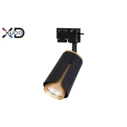 Reflektor szyna 1-faza GU10 czarny+złoty (XD-IK252B) - Xudo