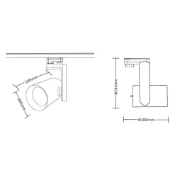 Reflektor Timor 10W 2700/4000K Czarny 3 Obwodowy (ML1115) - Milagro