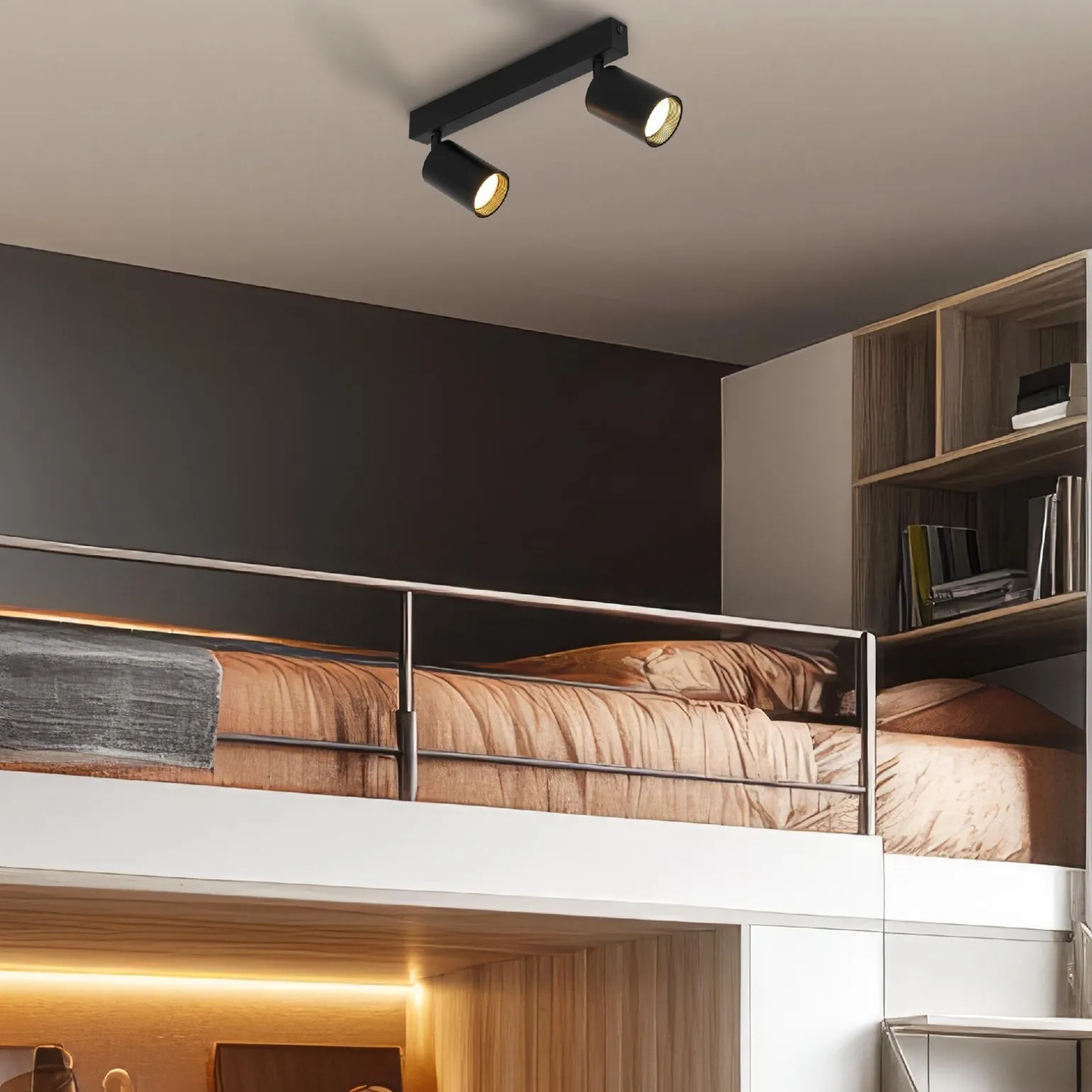 Reflektory na listwie AMIS BLACK LAMPA SUFITOWA 2 (10633) - TK Lighting