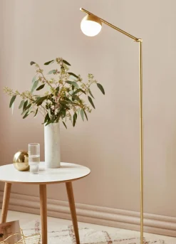 Regulowana lampa podłogowa CONTINA Nordlux G9 5W Metal Mosiądz