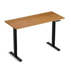 Regulowane biurko gamingowe Control Lite 140 Czarny/Drewno (LV1715) - LVN SYSTEM