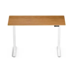 Regulowane biurko gamingowe Control Lite 140 Biały/Drewno (LV1718) - LVN SYSTEM