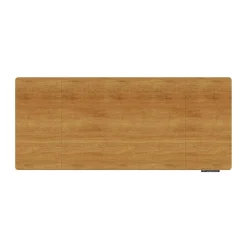 Regulowane biurko gamingowe Control Lite 140 Biały/Drewno (LV1718) - LVN SYSTEM