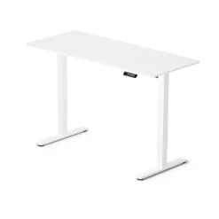 Regulowane biurko gamingowe Control Lite 140 Biały/Biały (LV1716) - LVN SYSTEM