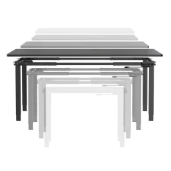 Regulowany elektrycznie stelaż do dużego biurka Control Flex Pro Czarny (LV1352) - LVN SYSTEM