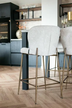 RICHMOND krzesło barowe DARBY 67 beżowe (S4712 CREAM FUSION) - Richmond Interiors