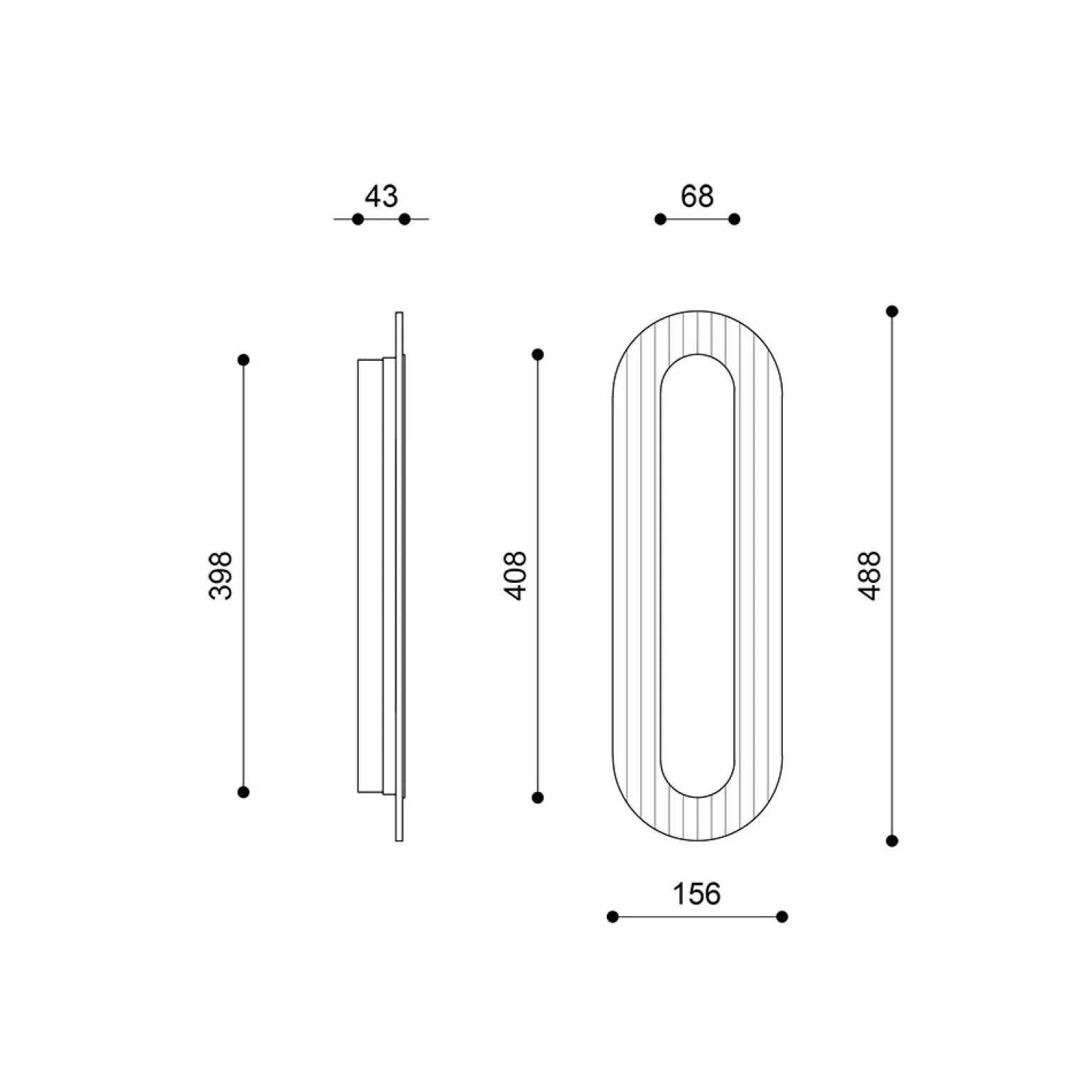 RIFLO W B biała lampa ścienna / kinkiet (RIWB61002) - Ummo