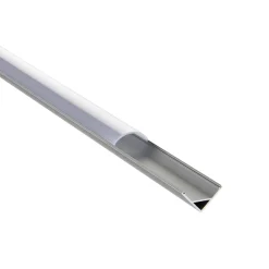Rigel Corner 2m Aluminium Profile/Extrusion Sliver (80501) - Saxby