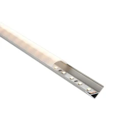Rigel Corner 2m Aluminium Profile/Extrusion Sliver (80501) - Saxby