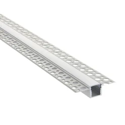 Rigel Plaster-in 2m Aluminium Profile/Extrusion Sliver (80500) - Saxby