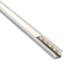 Rigel Recessed 2m Aluminium Profile/Extrusion Sliver (80499) - Saxby