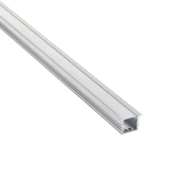 Rigel Recessed 2m Aluminium Profile/Extrusion Sliver (80499) - Saxby