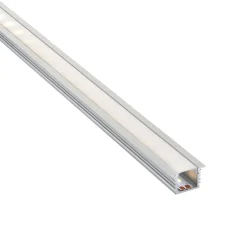 Rigel Recessed 2m Aluminium Profile/Extrusion Sliver (80499) - Saxby