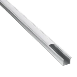 Rigel Recessed Wide 2m Aluminium Profile/Extrusion Sliver (97739) - Saxby