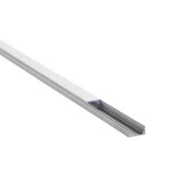 RigelSLIM Surface 2m Aluminium Profile/Extrusion Sliver (80497) - Saxby