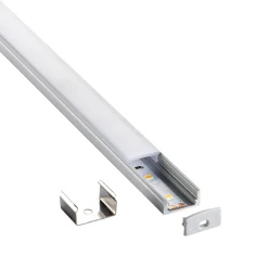 RigelSLIM Surface 2m Aluminium Profile/Extrusion Sliver (80497) - Saxby