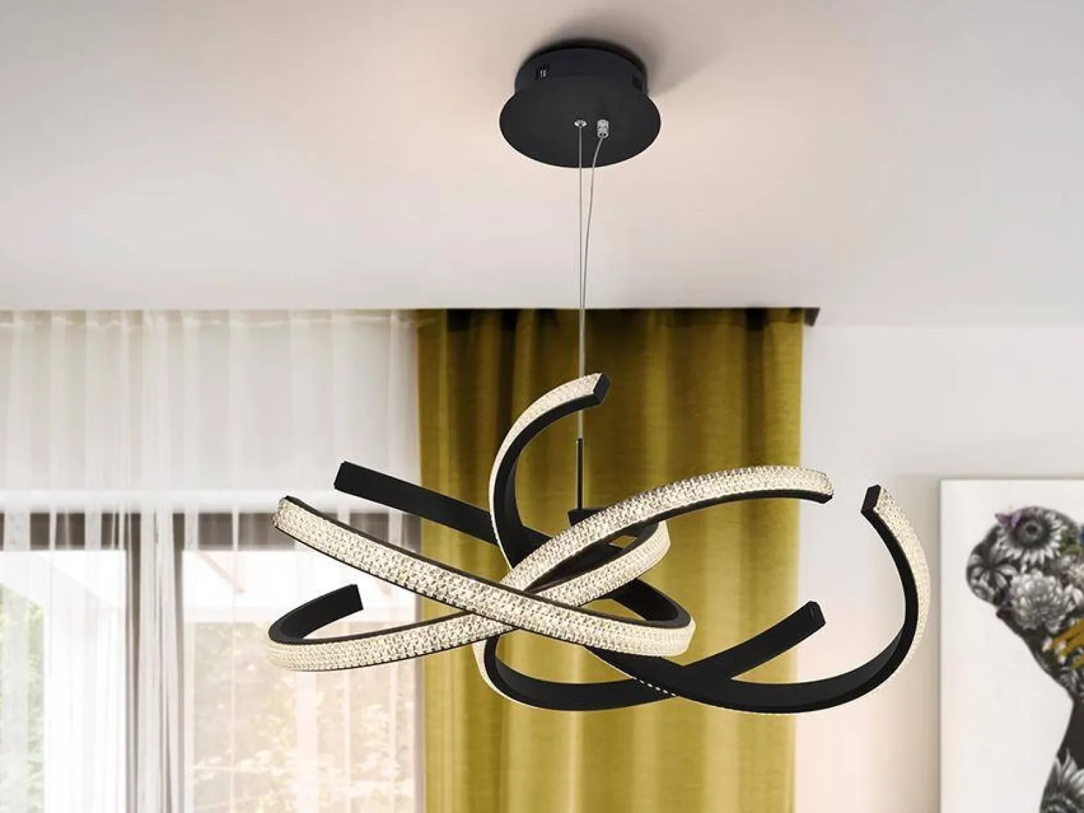 Ring II lampa wisząca 1L (302975) - Schuller