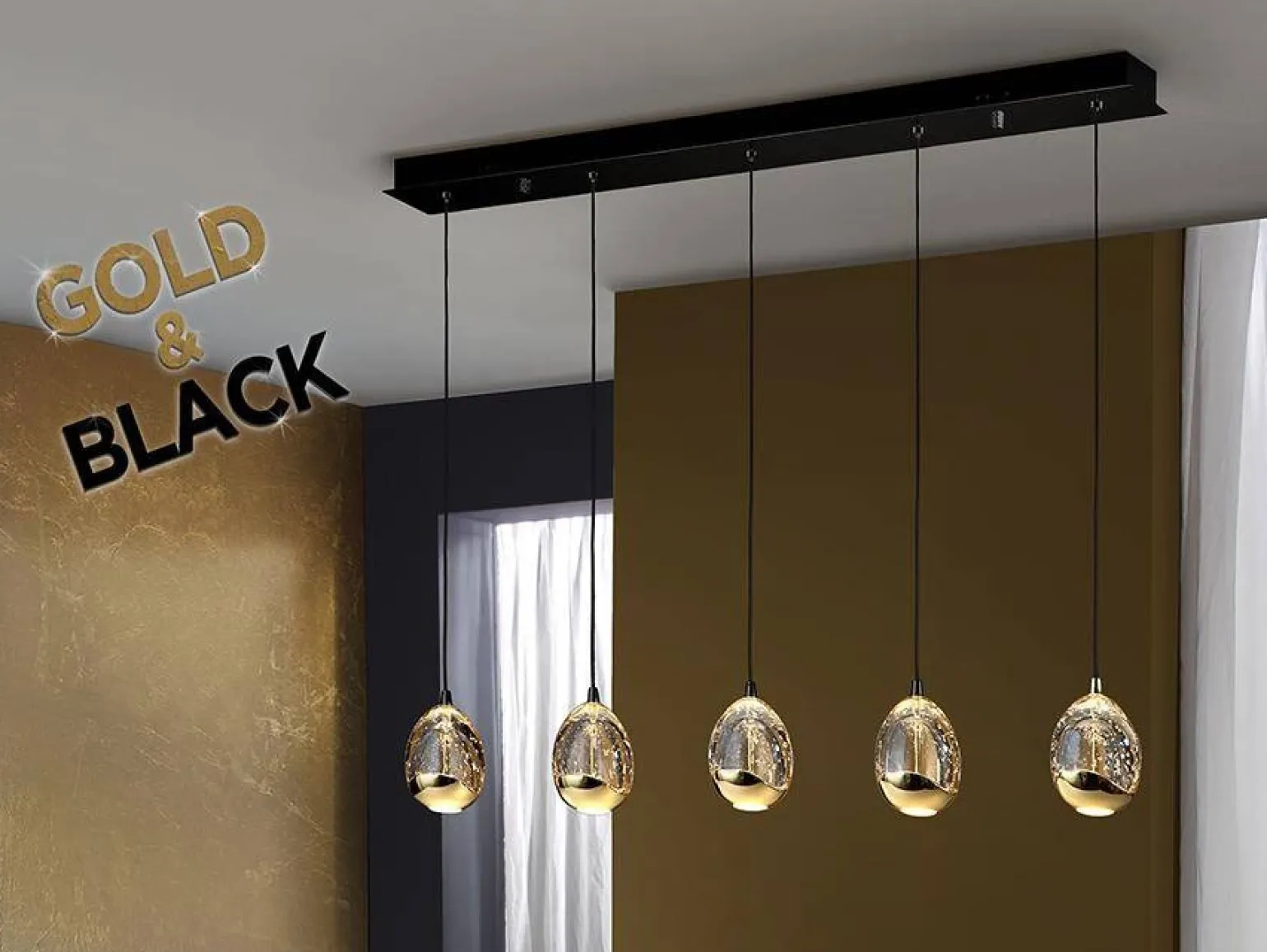 Rocio lampa wisząca 5L (783644) - Schuller