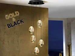 Rocio lampa wisząca 5L (783590) - Schuller