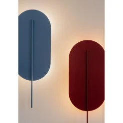 ROKKE burgundowa lampa ścienna / kinkiet (RKK24050) - Ummo