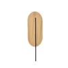 ROKKE WOOD drewniana lampa ścienna / kinkiet z czarnym detalem (RKW21020) - Ummo