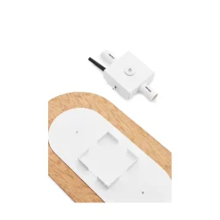 ROKKE WOOD drewniana lampa ścienna / kinkiet z czarnym detalem (RKW21020) - Ummo