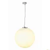 ROTOBALL 50, lampa wisząca, TC-TSE, kolor srebrnoszary/biały, Ø 50 cm, maks. 24W (165400) - SLV