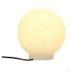 ROTOBALL FLOOR 25, lampa podłogowa outdoor, TC-(D,H,T,Q)SE, IP44, kula, biała, Ø 25 cm, maks. 24W (227219) - SLV