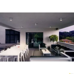 ROX CEILING OUT, QPAR11, lampa sufitowa outdoor, szczotkowane aluminium, maks. 50W,IP44 (1000332) - SLV