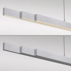 Rozsuwana i regulowana lampa wisząca ADRIANA COMFORT LIFT SREBRNY (2598-95) - Paul Neuhaus