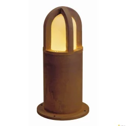 RUSTY CONE 40, lampa podłogowa outdoor, TC-DSE, IP54, okrągła, zardzewiałe żelazo, Ø/W 15/40 cm, maks. 11W (229431) - SLV