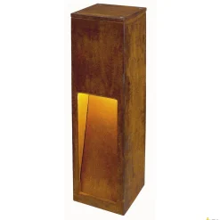RUSTY SLOT 50, lampa podłogowa outdoor, LED, 3000K, żelazo zardzewiałe, D/S/W 12/12/50 cm (233447) - SLV