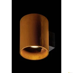 RUSTY© UP/DOWN WL, zewnętrzna oprawa ścienna natynkowa LED, okrągła, kolor rdzy, przełącznik CCT, 3000/4000 K (1004651) - SLV