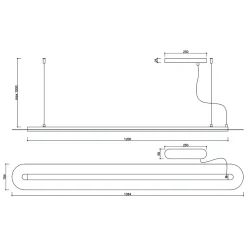 SENKEI C oliwkowa sufitowa lampa wisząca (SNC61414P2) - Ummo