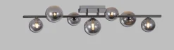 SEVILLA Lampa sufitowa z siedmioma kulistymi kloszami w kolorze czarnego chromu (9214-0710) - Aviano Lighting