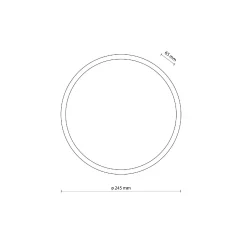 SFERIS BLACK Kinkiet i plafon zewnętrzny IP 54 (18187) - TK Lighting