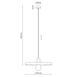 SILA GREEN PEAPOD 1XE27 LAMPA WISZĄCA 400 (10762) - TK Lighting