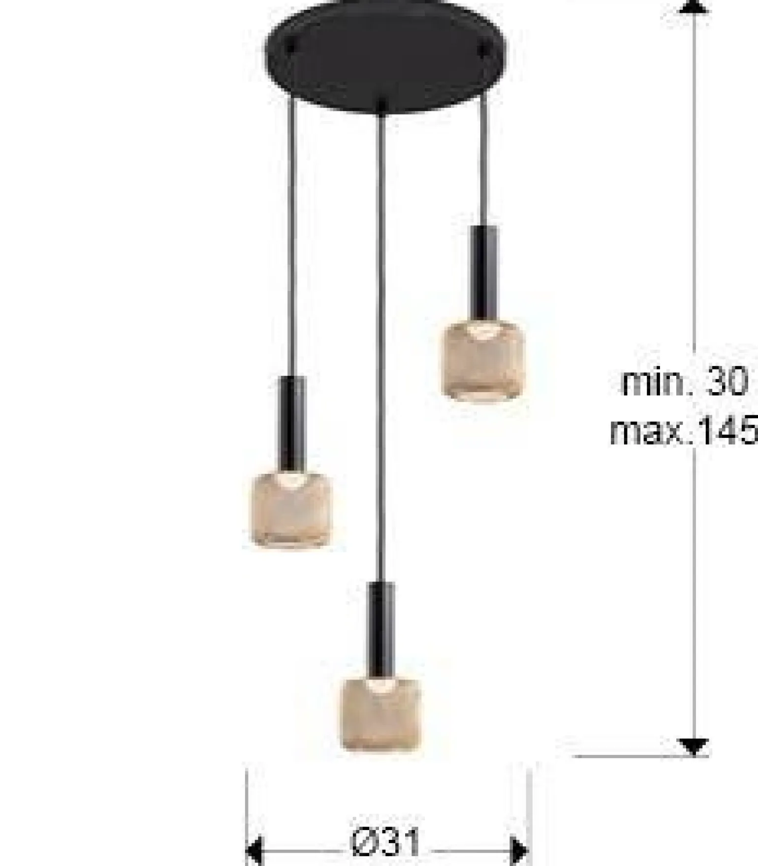 Sincro lampa wisząca 3L (175470) - Schuller