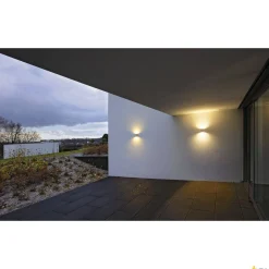 SITRA CUBE, lampa ścienna outdoor, TCR-TSE, IP44, biała, maks. 18W (232531) - SLV