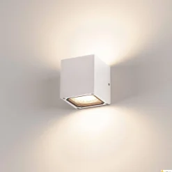 SITRA CUBE, lampa ścienna outdoor, TCR-TSE, IP44, biała, maks. 18W (232531) - SLV