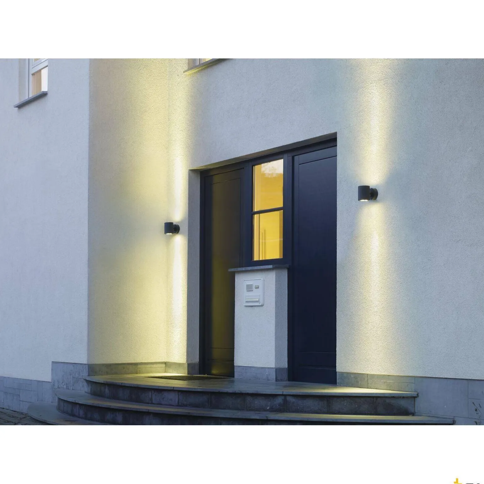 SITRA, lampa ścienna outdoor, dwupunktowa, TCR-TSE, IP44, up/down, antracytowa, maks. 18W (230365) - SLV