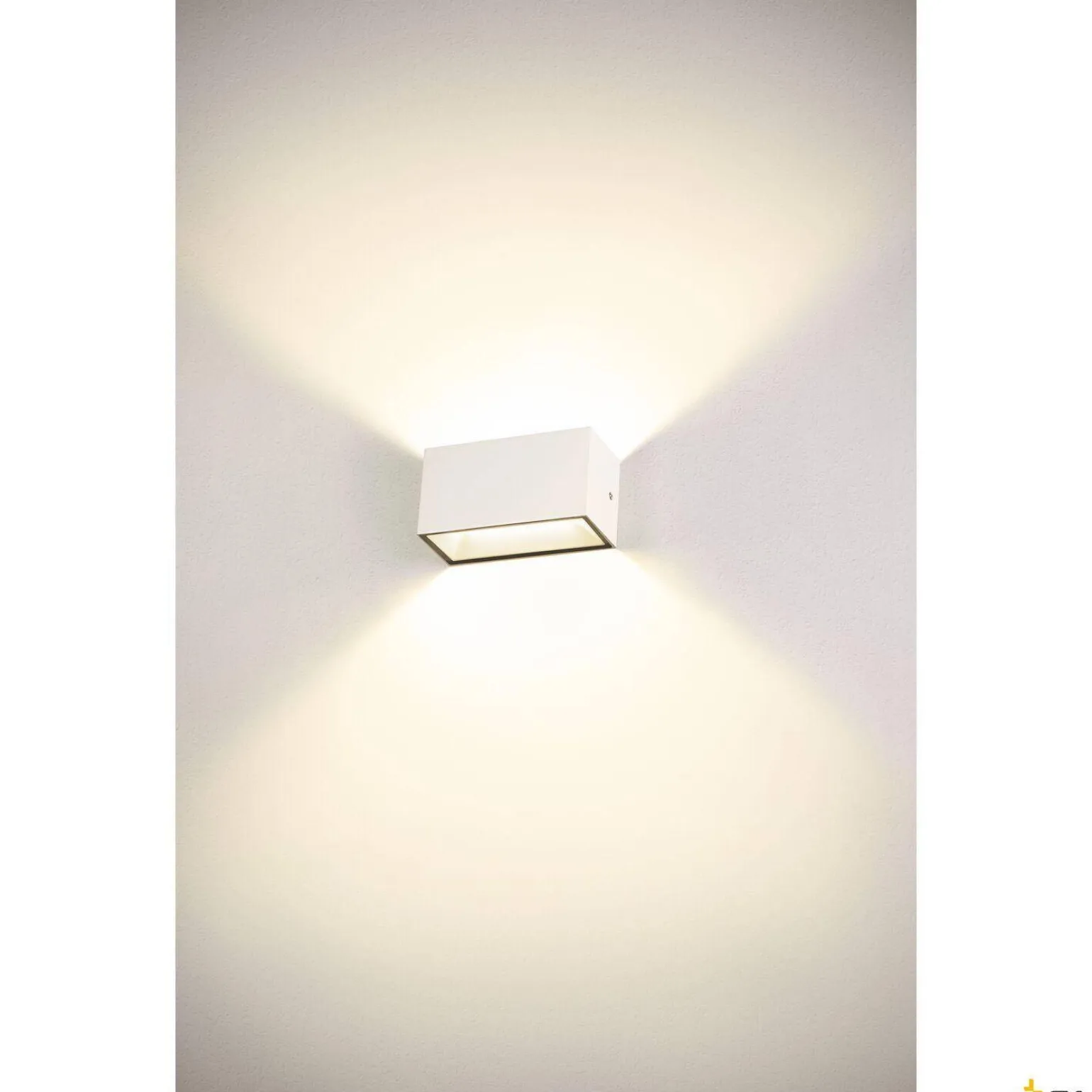 SITRA M WL UP/DOWN, zewnętrzna oprawa ścienna do nabudowania LED, biała, przełącznik CCT, 3000/4000 K (1005153) - SLV